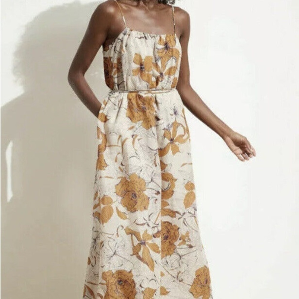 NWT Ramie Gathered Maxi Dress
Banana Republic